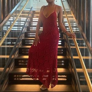 Knit dress worn once, sexy and comfy very small rip at the bottom.